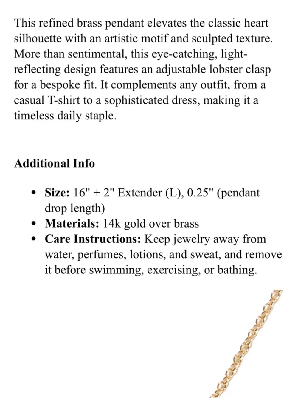 Coach Gold Heart Charm Necklace - Picture 7 of 7